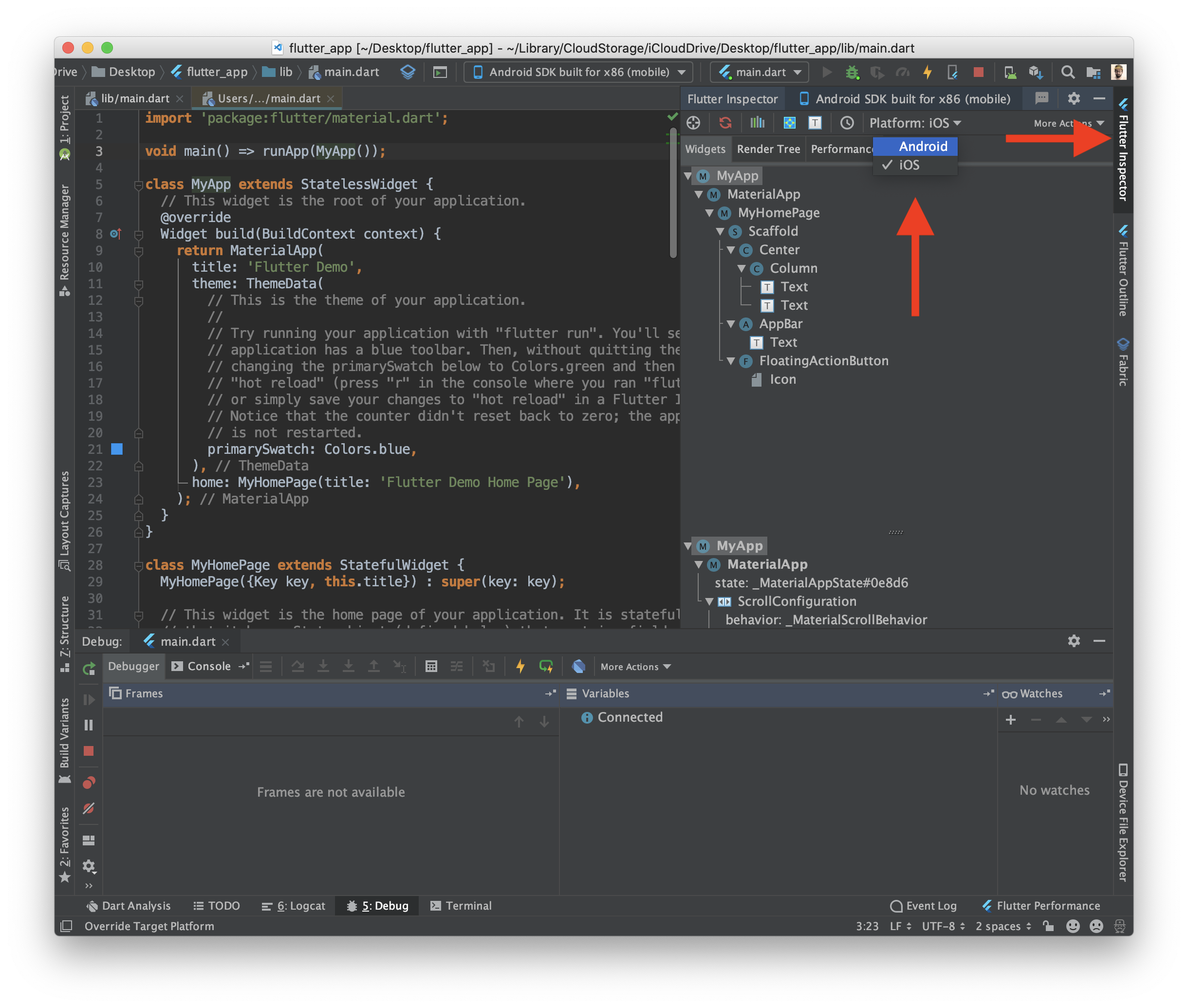Flutter Inspector