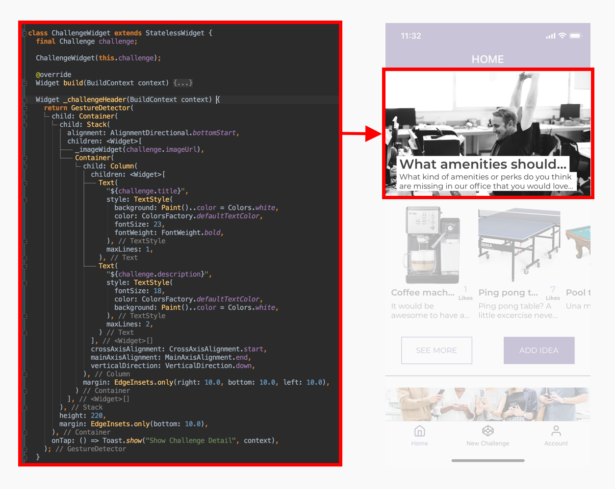 sample Flutter app
