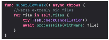Code in Async/Await